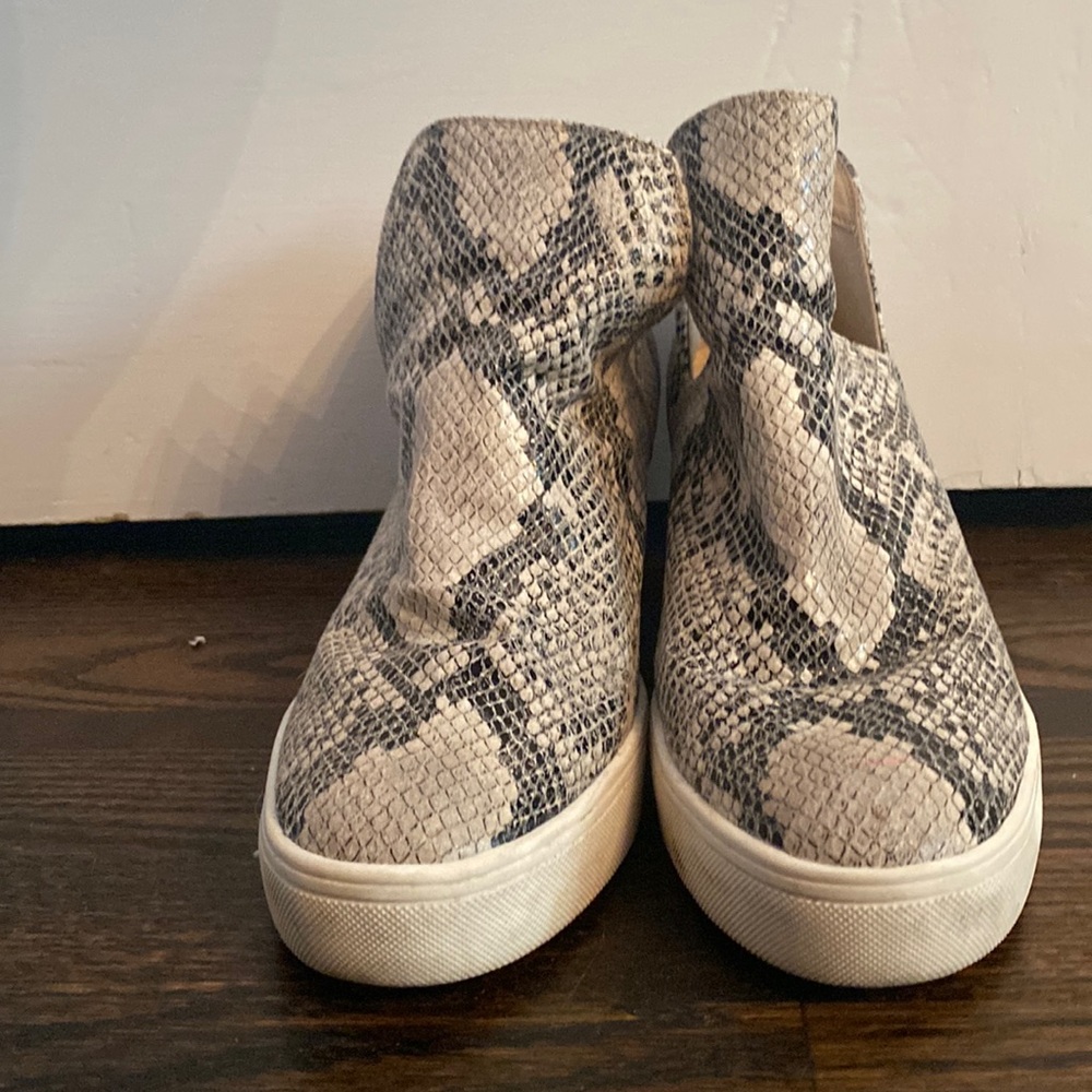 Altar’d State Snake Print Heeled Sneakers